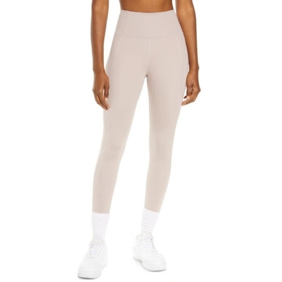 Girlfriend Collective High Waist 7/8 Leggings in Quartz Size Large - Picture 1 of 12